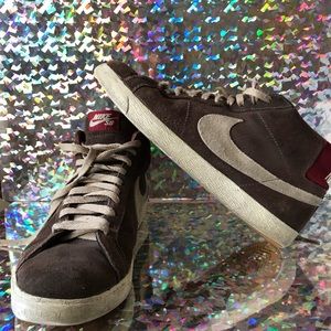 SUEDE NIKE BLAZER MID VINTAGE HIGH TOP SNEAKERS